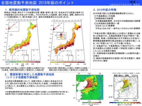 全国地震予測地図